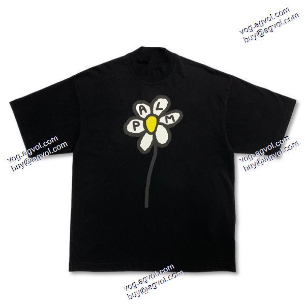 パーム エンジェルス 偽物ブランド Palm Angels 2020秋冬 人気雑誌掲載 雛菊の半袖Tシャツ